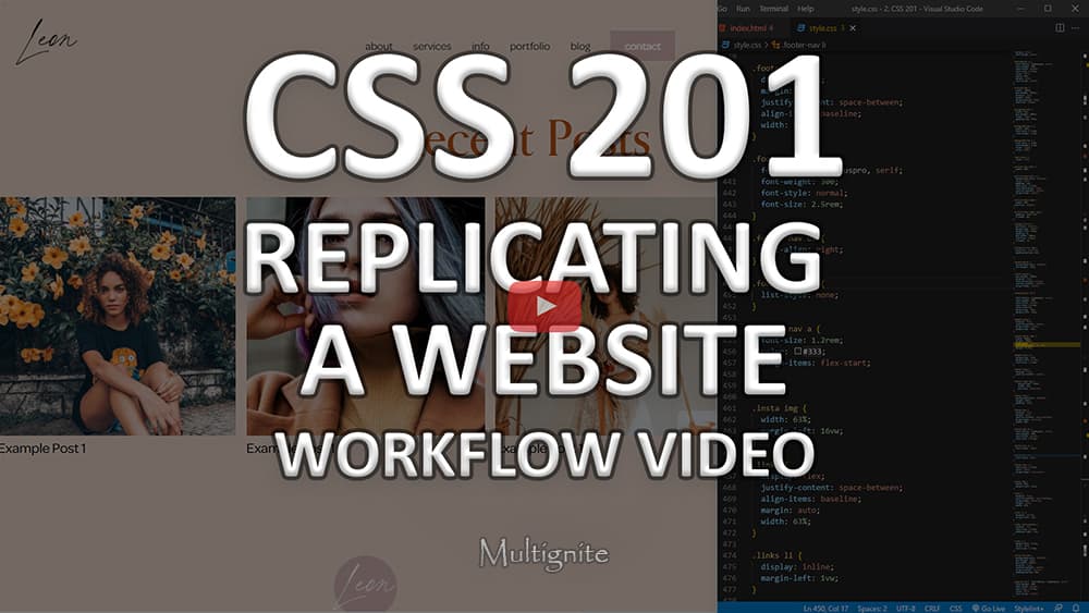 CSS 201 – Frontend Web Development Workflow Video