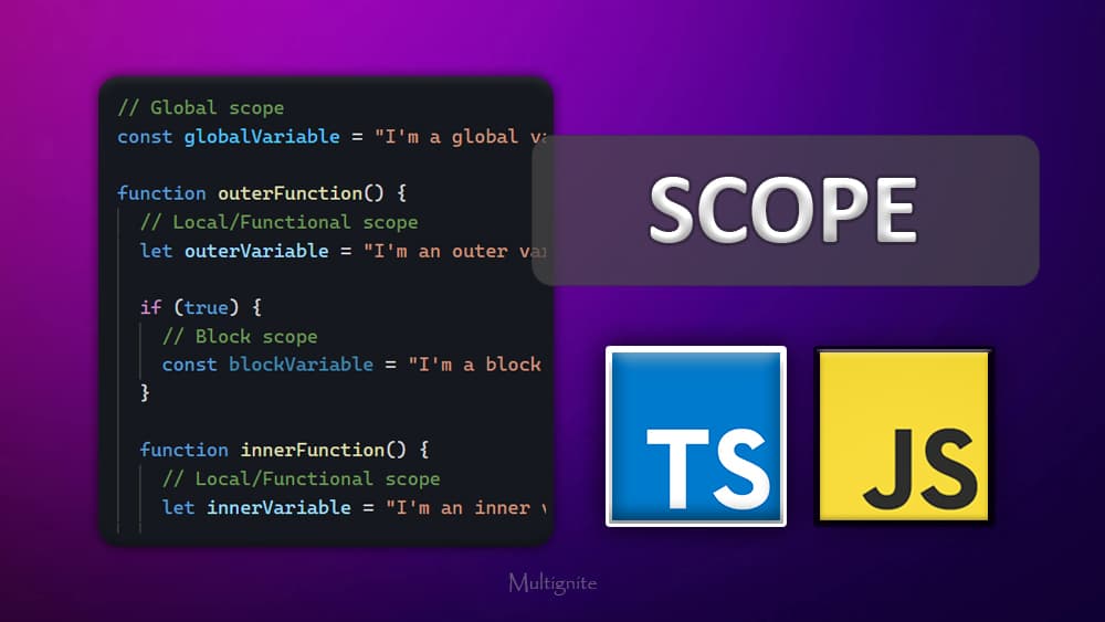 Scope in JavaScript and TypeScript - Simple & Code Examples