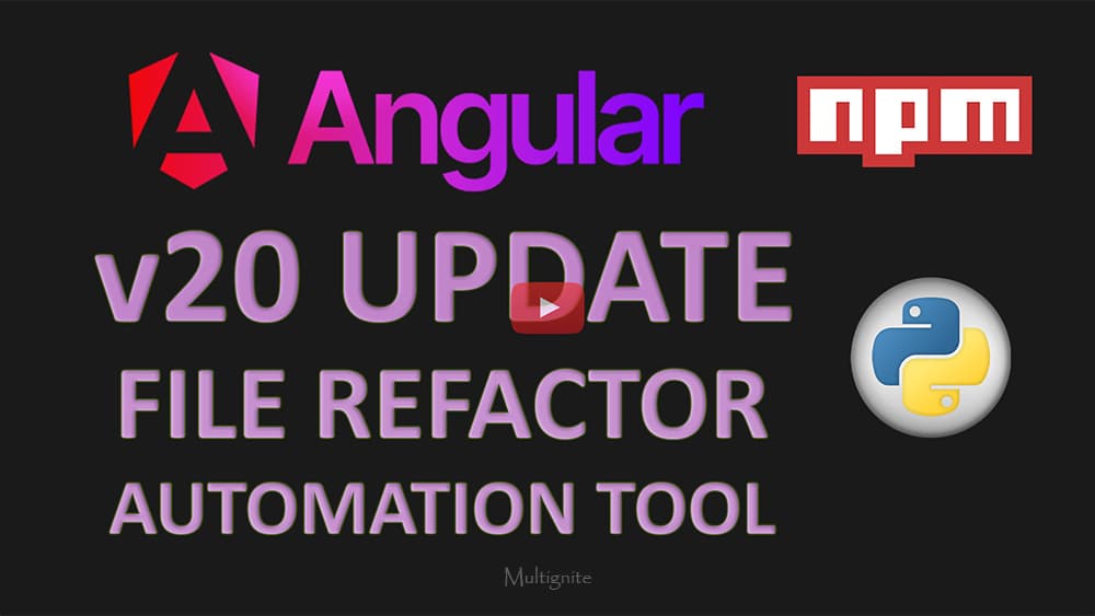 Update From Angular v19 to v20: Automate File Renaming and Refactoring with This CLI Tool!